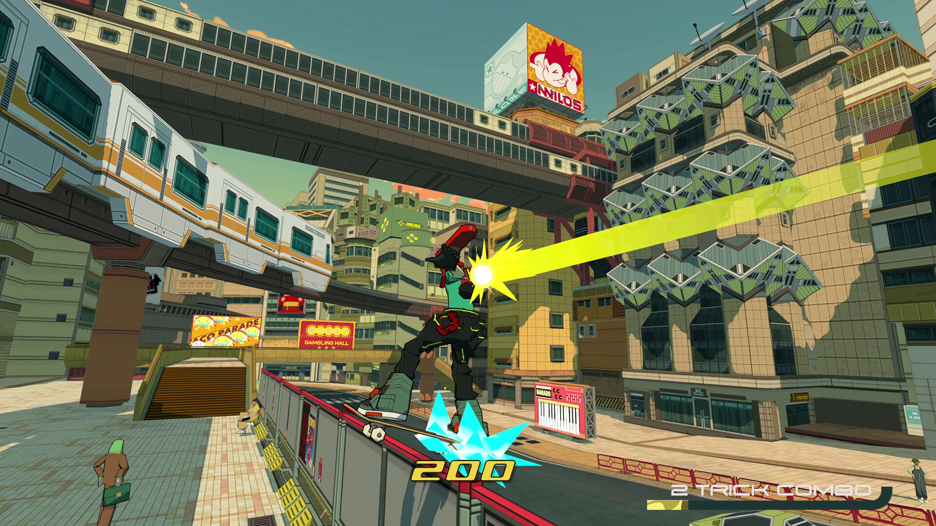 Gameplay of Bomb Rush Cyberfunk