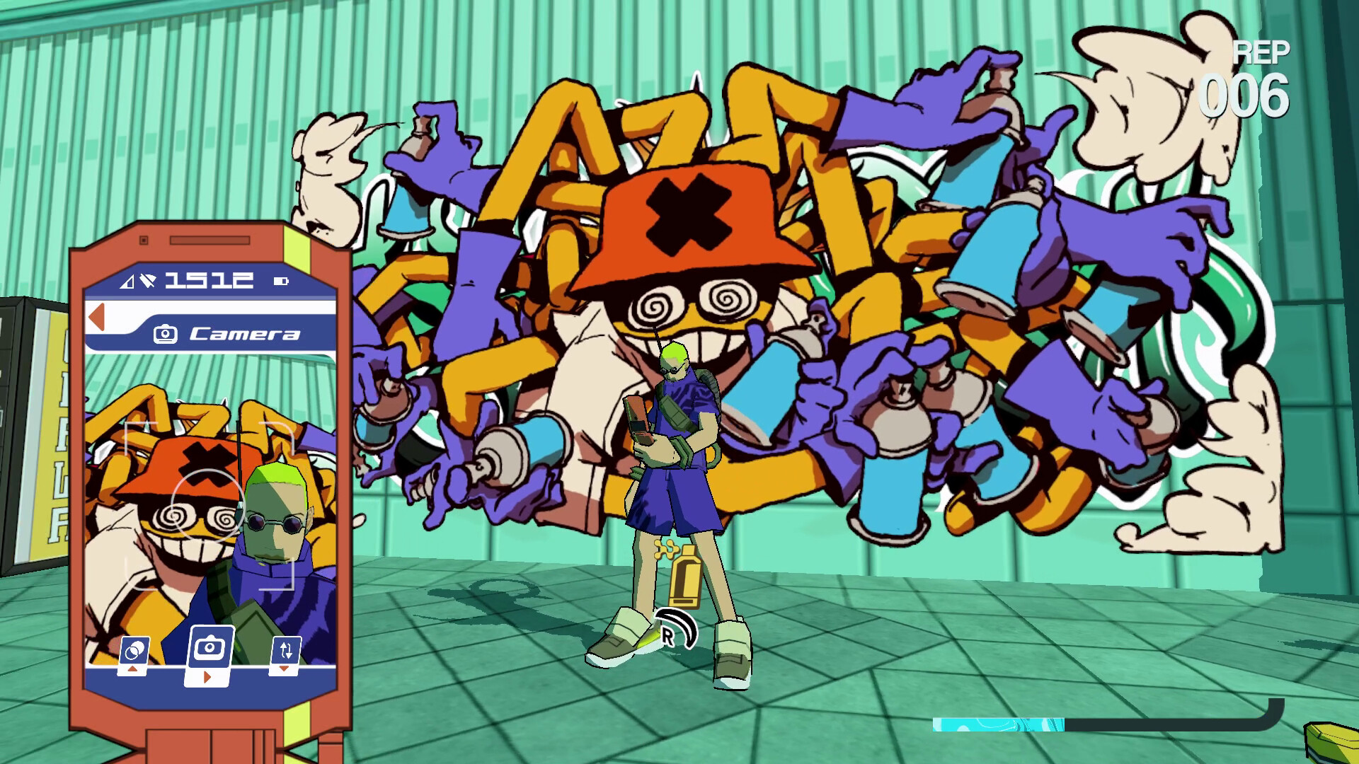 Gameplay of Bomb Rush Cyberfunk