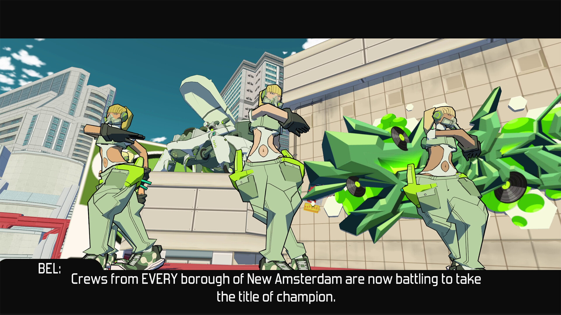 Gameplay of Bomb Rush Cyberfunk