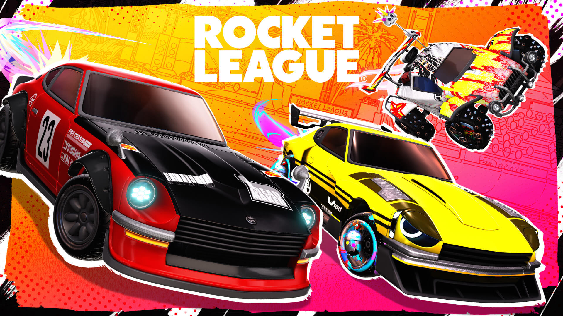 Main theme of the game Rocket League