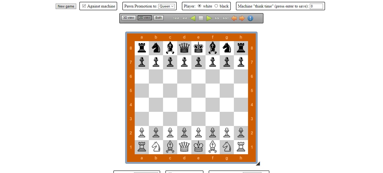 Chess gameplay Screenshot